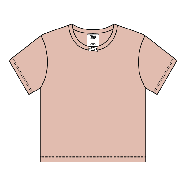 Ribbed Tee Shirt with Bow - The Collegiate Lineup