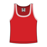 Lace Ribbed Tank Tops - The Collegiate Lineup