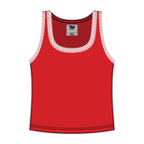 Lace Ribbed Tank Tops - The Collegiate Lineup