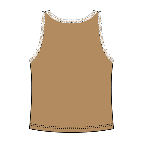 Lace Ribbed Tank Tops - The Collegiate Lineup