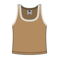Lace Ribbed Tank Tops - The Collegiate Lineup