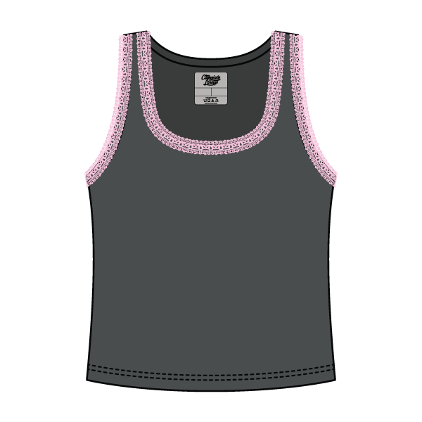 Lace Ribbed Tank Tops - The Collegiate Lineup
