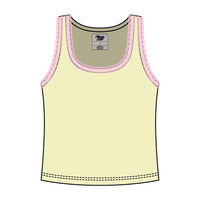 Lace Ribbed Tank Tops - The Collegiate Lineup