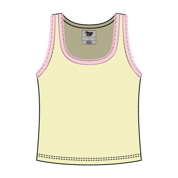 Lace Ribbed Tank Tops - The Collegiate Lineup