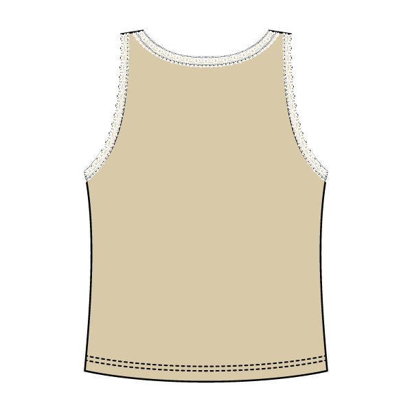 Lace Ribbed Tank Tops - The Collegiate Lineup