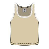 Lace Ribbed Tank Tops - The Collegiate Lineup