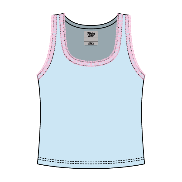 Lace Ribbed Tank Tops - The Collegiate Lineup