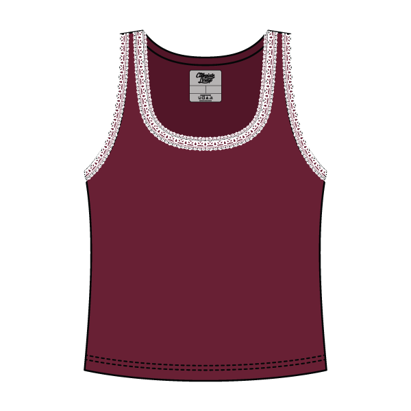 Lace Ribbed Tank Tops - The Collegiate Lineup