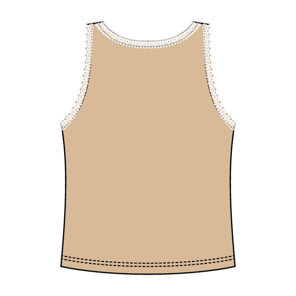 Lace Ribbed Tank Tops - The Collegiate Lineup