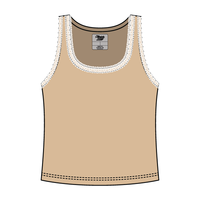 Lace Ribbed Tank Tops - The Collegiate Lineup