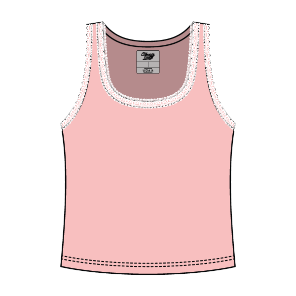 Lace Ribbed Tank Tops - The Collegiate Lineup