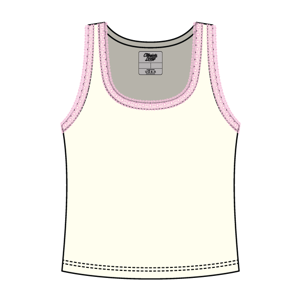 Lace Ribbed Tank Tops - The Collegiate Lineup