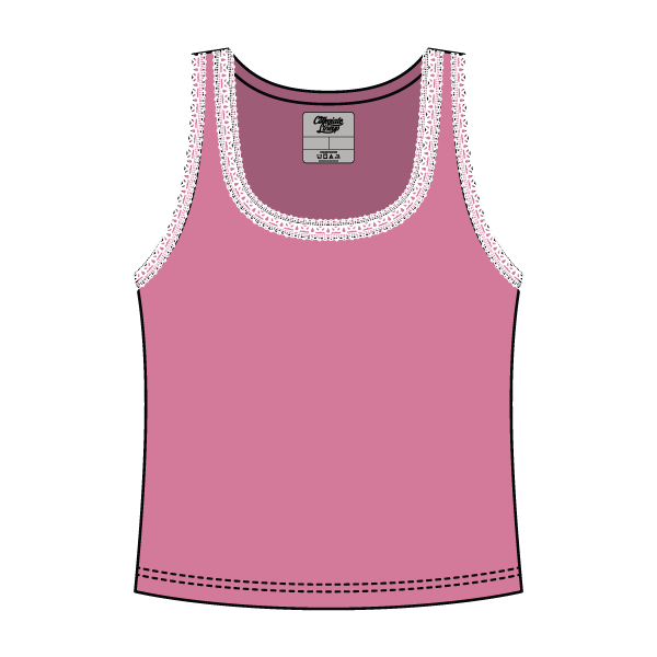 Lace Ribbed Tank Tops - The Collegiate Lineup