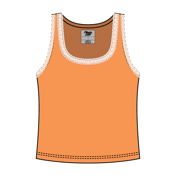 Lace Ribbed Tank Tops - The Collegiate Lineup