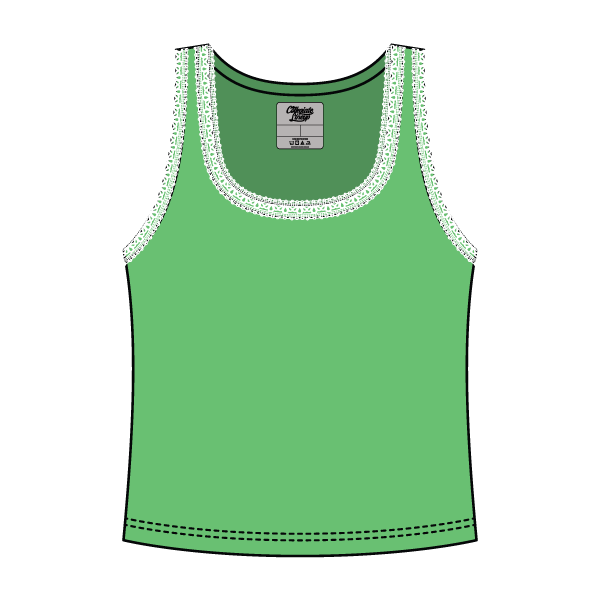 Lace Ribbed Tank Tops - The Collegiate Lineup