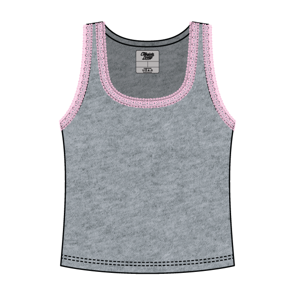 Lace Ribbed Tank Tops - The Collegiate Lineup