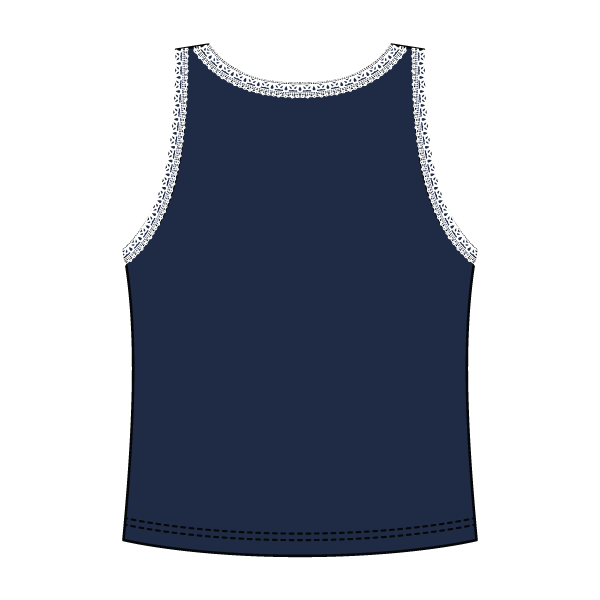Lace Ribbed Tank Tops - The Collegiate Lineup