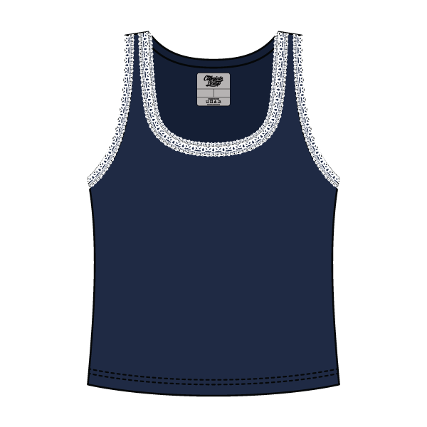 Lace Ribbed Tank Tops - The Collegiate Lineup