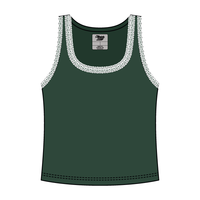 Lace Ribbed Tank Tops - The Collegiate Lineup