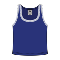 Lace Ribbed Tank Tops - The Collegiate Lineup