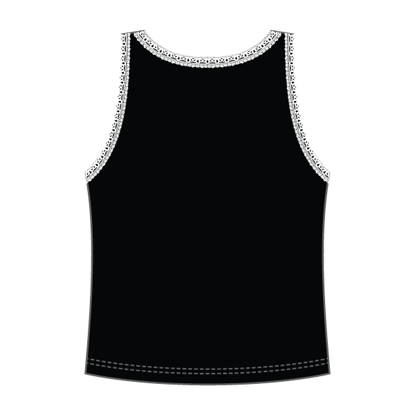 Lace Ribbed Tank Tops - The Collegiate Lineup