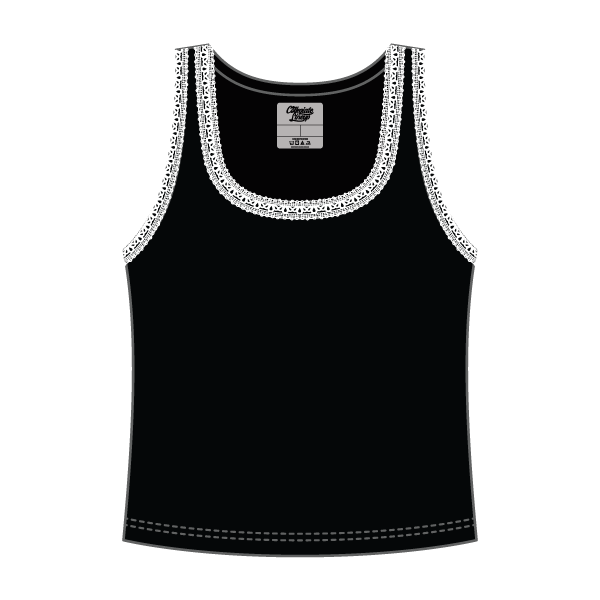 Lace Ribbed Tank Tops - The Collegiate Lineup