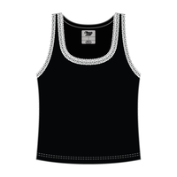Lace Ribbed Tank Tops - The Collegiate Lineup