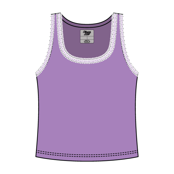 Lace Ribbed Tank Tops - The Collegiate Lineup