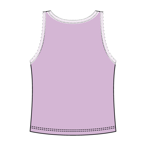 Lace Ribbed Tank Tops - The Collegiate Lineup