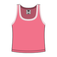 Lace Ribbed Tank Tops - The Collegiate Lineup