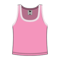 Lace Ribbed Tank Tops - The Collegiate Lineup