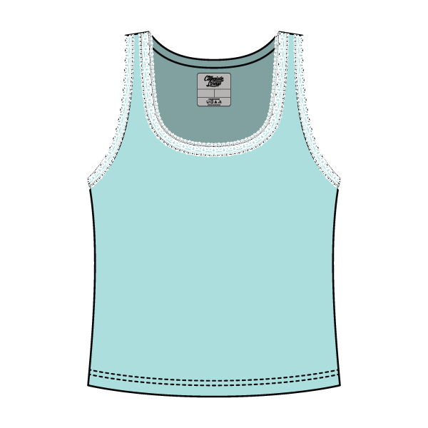 Lace Ribbed Tank Tops - The Collegiate Lineup