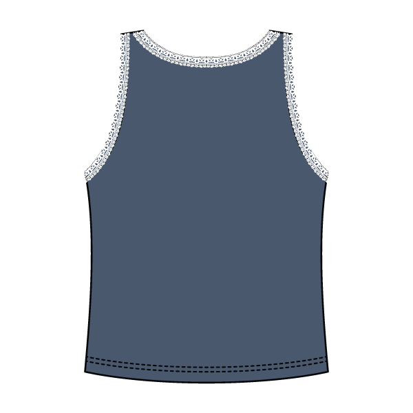 Lace Ribbed Tank Tops - The Collegiate Lineup