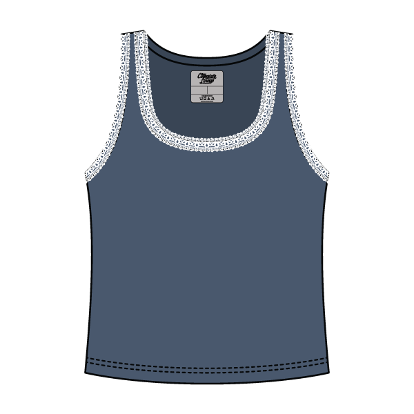 Lace Ribbed Tank Tops - The Collegiate Lineup