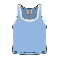 Lace Ribbed Tank Tops - The Collegiate Lineup