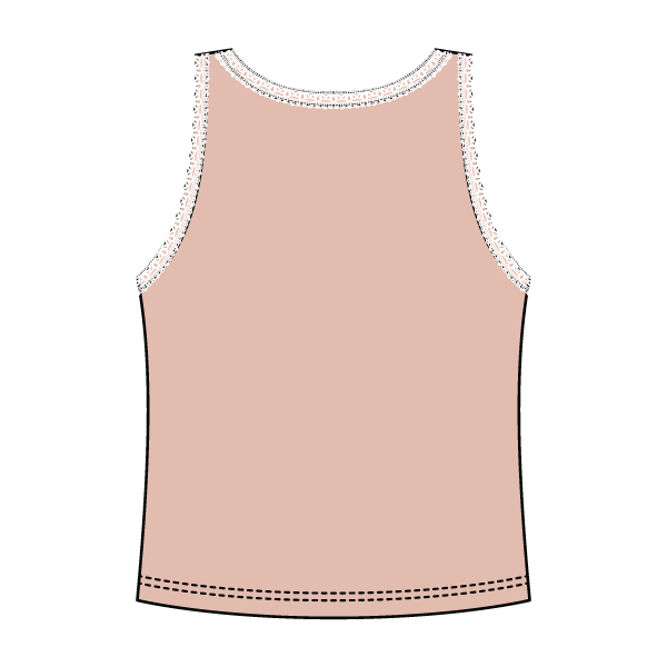 Lace Ribbed Tank Tops - The Collegiate Lineup