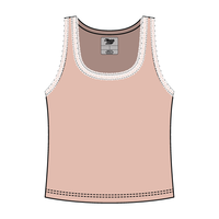 Lace Ribbed Tank Tops - The Collegiate Lineup