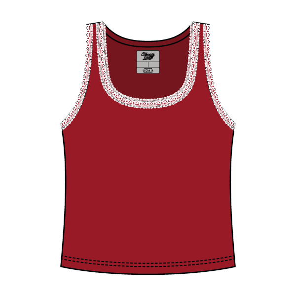 Lace Ribbed Tank Tops - The Collegiate Lineup