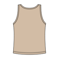 Ribbed Tank Scoop Neck Long