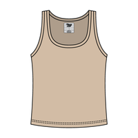 Ribbed Tank Scoop Neck Long