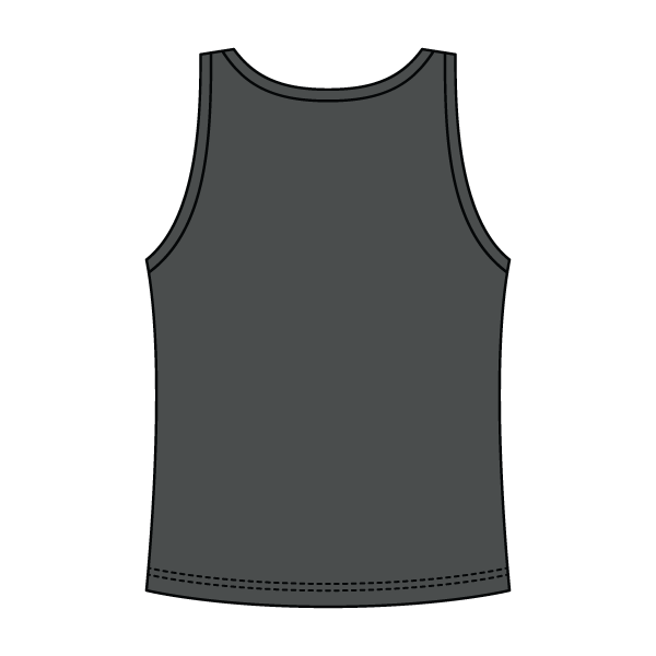 Ribbed Tank Scoop Neck Long