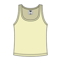 Ribbed Tank Scoop Neck Long