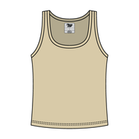 Ribbed Tank Scoop Neck Long