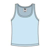 Ribbed Tank Scoop Neck Long