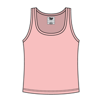Ribbed Tank Scoop Neck Long
