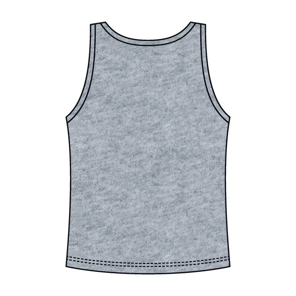 Ribbed Tank Scoop Neck Long