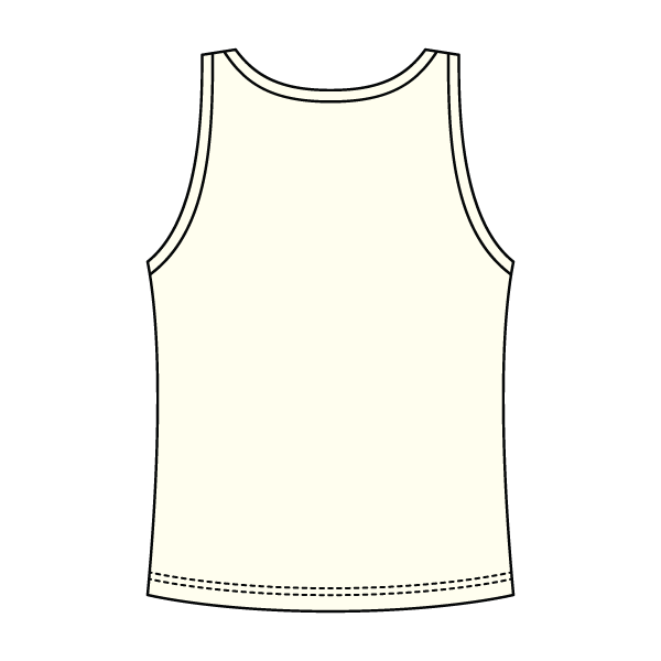 Ribbed Tank Scoop Neck Long