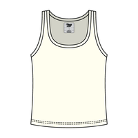 Ribbed Tank Scoop Neck Long