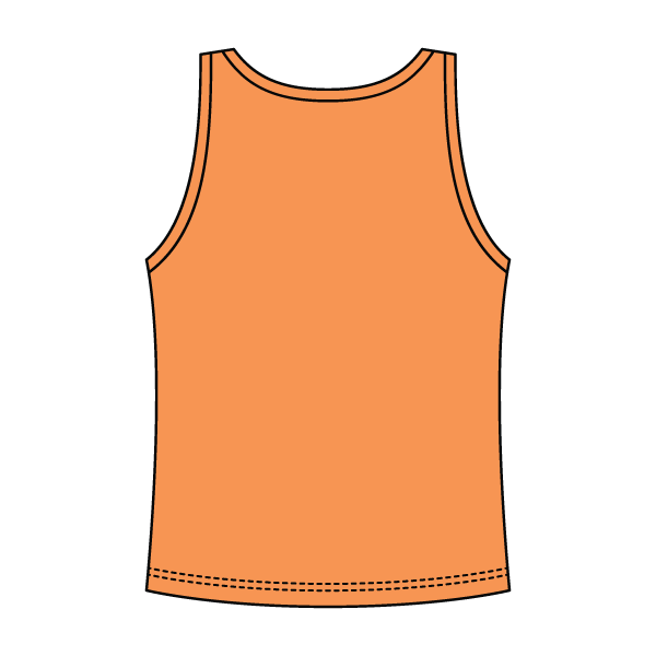 Ribbed Tank Scoop Neck Long