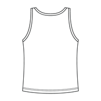 Ribbed Tank Scoop Neck Long